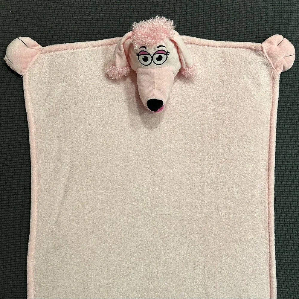 Cuddleuppets Pink Poodle Blanket Puppet Plush 2012 Jay at Play Soft Kids Throw